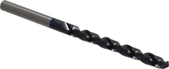 Accupro - #8 120° Cobalt Jobber Drill - TiAlN Finish, Right Hand Cut, Spiral Flute, Straight Shank, 86mm OAL, Split Point - Industrial Tool & Supply