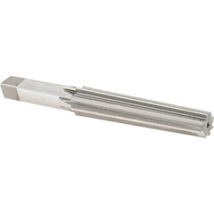 Alvord Polk - 0.57" Small End, 0.744" Large End, Straight Shank, 3-1/2" Flute, 2MT Morse Taper Reamer - Industrial Tool & Supply