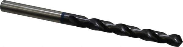 Accupro - Letter F 120° Cobalt Jobber Drill - TiAlN Finish, Right Hand Cut, Spiral Flute, Straight Shank, 101mm OAL, Faceted Point - Industrial Tool & Supply