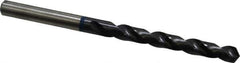Accupro - Letter F 120° Cobalt Jobber Drill - TiAlN Finish, Right Hand Cut, Spiral Flute, Straight Shank, 101mm OAL, Faceted Point - Industrial Tool & Supply