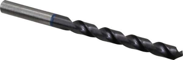 Accupro - 8mm 120° Cobalt Jobber Drill - TiAlN Finish, Right Hand Cut, Spiral Flute, Straight Shank, 117mm OAL, Faceted Point - Industrial Tool & Supply