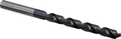 Accupro - 8mm 120° Cobalt Jobber Drill - TiAlN Finish, Right Hand Cut, Spiral Flute, Straight Shank, 117mm OAL, Faceted Point - Industrial Tool & Supply