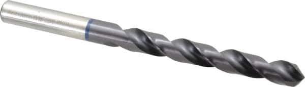 Accupro - 25/64" 120° Cobalt Jobber Drill - TiAlN Finish, Right Hand Cut, Spiral Flute, Straight Shank, 133mm OAL, Faceted Point - Industrial Tool & Supply