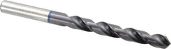 Accupro - 25/64" 120° Cobalt Jobber Drill - TiAlN Finish, Right Hand Cut, Spiral Flute, Straight Shank, 133mm OAL, Faceted Point - Industrial Tool & Supply