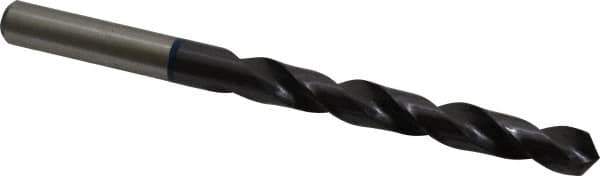Accupro - 10mm 120° Cobalt Jobber Drill - TiAlN Finish, Right Hand Cut, Spiral Flute, Straight Shank, 133mm OAL, Faceted Point - Industrial Tool & Supply