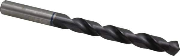Accupro - 29/64" 120° Cobalt Jobber Drill - TiAlN Finish, Right Hand Cut, Spiral Flute, Straight Shank, 142mm OAL, Faceted Point - Industrial Tool & Supply
