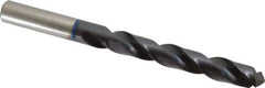 Accupro - 13mm 120° Cobalt Jobber Drill - TiAlN Finish, Right Hand Cut, Spiral Flute, Straight Shank, 151mm OAL, Faceted Point - Industrial Tool & Supply