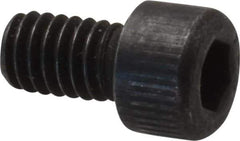 Value Collection - #6-40 UNF Hex Socket Drive, Socket Cap Screw - Alloy Steel, Black Oxide Finish, Fully Threaded, 1/4" Length Under Head - Industrial Tool & Supply