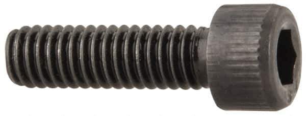 Value Collection - #6-40 UNF Hex Socket Drive, Socket Cap Screw - Alloy Steel, Black Oxide Finish, Fully Threaded, 1/2" Length Under Head - Industrial Tool & Supply