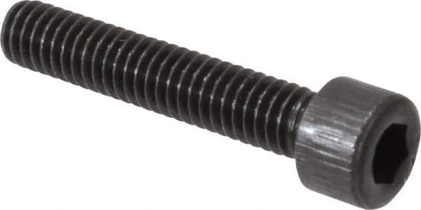 Value Collection - #6-40 UNF Hex Socket Drive, Socket Cap Screw - Alloy Steel, Black Oxide Finish, Fully Threaded, 3/4" Length Under Head - Industrial Tool & Supply
