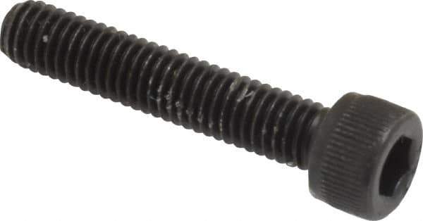 Value Collection - #10-32 UNF Hex Socket Drive, Socket Cap Screw - Alloy Steel, Black Oxide Finish, Fully Threaded, 1" Length Under Head - Industrial Tool & Supply