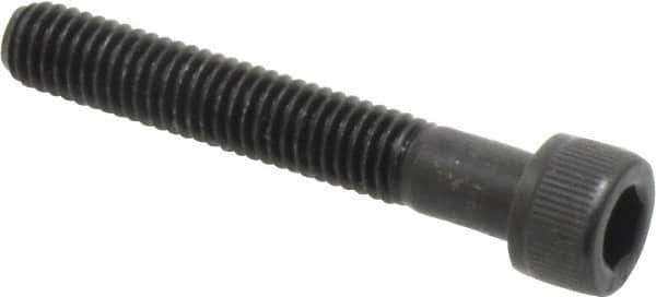 Value Collection - #10-32 UNF Hex Socket Drive, Socket Cap Screw - Alloy Steel, Black Oxide Finish, Partially Threaded, 1-1/4" Length Under Head - Industrial Tool & Supply