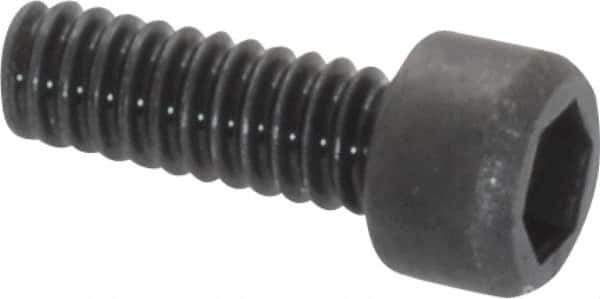 Value Collection - #2-56 UNC Hex Socket Drive, Socket Cap Screw - Alloy Steel, Black Oxide Finish, Fully Threaded, 1/4" Length Under Head - Industrial Tool & Supply
