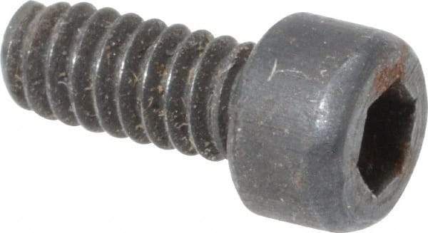 Value Collection - #3-48 UNC Hex Socket Drive, Socket Cap Screw - Alloy Steel, Black Oxide Finish, Fully Threaded, 1/4" Length Under Head - Industrial Tool & Supply