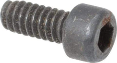 Value Collection - #3-48 UNC Hex Socket Drive, Socket Cap Screw - Alloy Steel, Black Oxide Finish, Fully Threaded, 1/4" Length Under Head - Industrial Tool & Supply