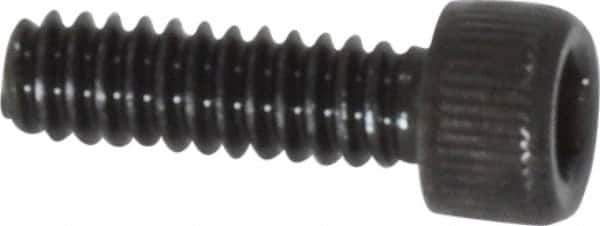 Value Collection - #4-40 UNC Hex Socket Drive, Socket Cap Screw - Alloy Steel, Black Oxide Finish, Fully Threaded, 3/8" Length Under Head - Industrial Tool & Supply