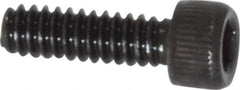 Value Collection - #4-40 UNC Hex Socket Drive, Socket Cap Screw - Alloy Steel, Black Oxide Finish, Fully Threaded, 3/8" Length Under Head - Industrial Tool & Supply