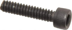 Value Collection - #4-40 UNC Hex Socket Drive, Socket Cap Screw - Alloy Steel, Black Oxide Finish, Fully Threaded, 1/2" Length Under Head - Industrial Tool & Supply