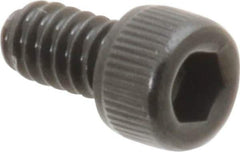 Value Collection - #6-32 UNC Hex Socket Drive, Socket Cap Screw - Alloy Steel, Black Oxide Finish, Fully Threaded, 1/4" Length Under Head - Industrial Tool & Supply