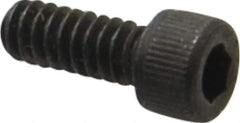 Value Collection - #6-32 UNC Hex Socket Drive, Socket Cap Screw - Alloy Steel, Black Oxide Finish, Fully Threaded, 3/8" Length Under Head - Industrial Tool & Supply