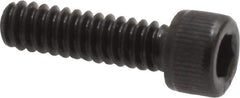 Value Collection - #6-32 UNC Hex Socket Drive, Socket Cap Screw - Alloy Steel, Black Oxide Finish, Fully Threaded, 1/2" Length Under Head - Industrial Tool & Supply