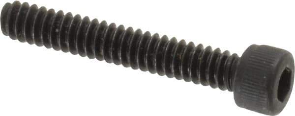 Value Collection - #6-32 UNC Hex Socket Drive, Socket Cap Screw - Alloy Steel, Black Oxide Finish, Fully Threaded, 7/8" Length Under Head - Industrial Tool & Supply