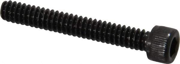Value Collection - #6-32 UNC Hex Socket Drive, Socket Cap Screw - Alloy Steel, Black Oxide Finish, Fully Threaded, 1" Length Under Head - Industrial Tool & Supply