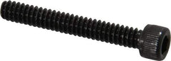Value Collection - #6-32 UNC Hex Socket Drive, Socket Cap Screw - Alloy Steel, Black Oxide Finish, Fully Threaded, 1" Length Under Head - Industrial Tool & Supply