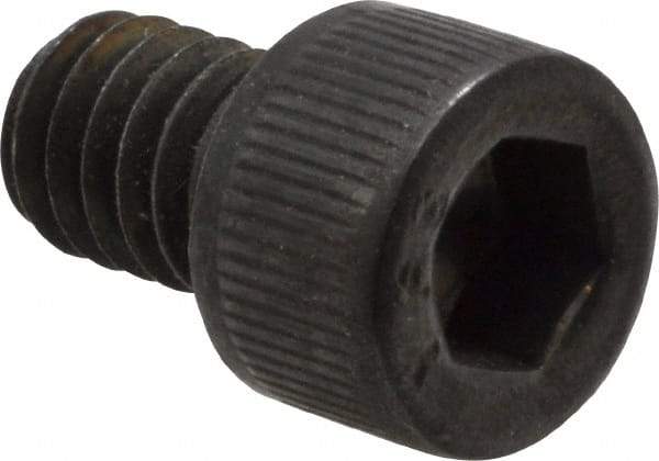 Value Collection - #8-32 UNC Hex Socket Drive, Socket Cap Screw - Alloy Steel, Black Oxide Finish, Fully Threaded, 1/4" Length Under Head - Industrial Tool & Supply