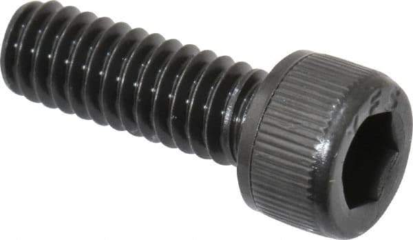 Value Collection - #8-32 UNC Hex Socket Drive, Socket Cap Screw - Alloy Steel, Black Oxide Finish, Fully Threaded, 1/2" Length Under Head - Industrial Tool & Supply