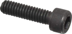 Value Collection - #8-32 UNC Hex Socket Drive, Socket Cap Screw - Alloy Steel, Black Oxide Finish, Fully Threaded, 5/8" Length Under Head - Industrial Tool & Supply