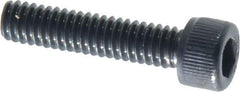Value Collection - #8-32 UNC Hex Socket Drive, Socket Cap Screw - Alloy Steel, Black Oxide Finish, Fully Threaded, 3/4" Length Under Head - Industrial Tool & Supply