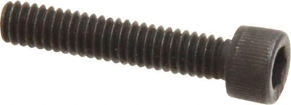 Value Collection - #8-32 UNC Hex Socket Drive, Socket Cap Screw - Alloy Steel, Black Oxide Finish, Fully Threaded, 7/8" Length Under Head - Industrial Tool & Supply