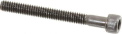 Value Collection - #8-32 UNC Hex Socket Drive, Socket Cap Screw - Alloy Steel, Black Oxide Finish, Partially Threaded, 1-1/2" Length Under Head - Industrial Tool & Supply