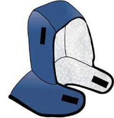 OccuNomix - Universal Size, Navy Blue, Underneath Hard Hat Winter Liner - Shoulder Cape Length, 2 Layer - Industrial Tool & Supply