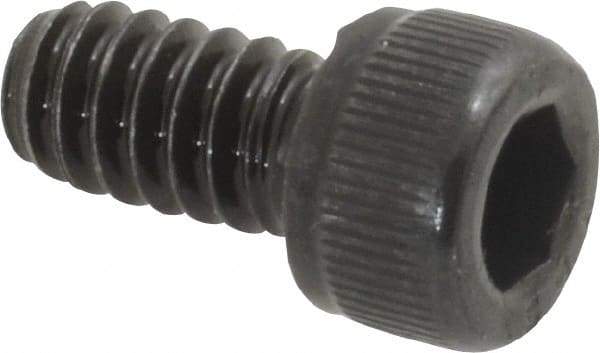 Value Collection - #10-24 UNC Hex Socket Drive, Socket Cap Screw - Alloy Steel, Black Oxide Finish, Fully Threaded, 3/8" Length Under Head - Industrial Tool & Supply