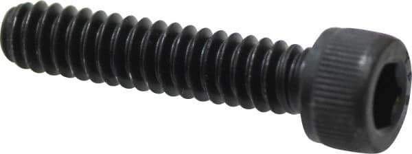 Value Collection - #10-24 UNC Hex Socket Drive, Socket Cap Screw - Alloy Steel, Black Oxide Finish, Fully Threaded, 7/8" Length Under Head - Industrial Tool & Supply