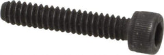 Value Collection - #10-24 UNC Hex Socket Drive, Socket Cap Screw - Alloy Steel, Black Oxide Finish, Fully Threaded, 1" Length Under Head - Industrial Tool & Supply