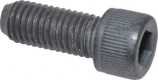 Value Collection - 1/4-28 UNF Hex Socket Drive, Socket Cap Screw - Alloy Steel, Black Oxide Finish, Fully Threaded, 5/8" Length Under Head - Industrial Tool & Supply