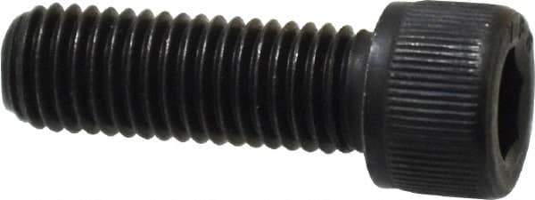 Value Collection - 1/4-28 UNF Hex Socket Drive, Socket Cap Screw - Alloy Steel, Black Oxide Finish, Fully Threaded, 3/4" Length Under Head - Industrial Tool & Supply