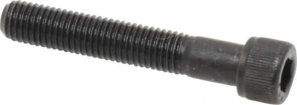 Value Collection - 1/4-28 UNF Hex Socket Drive, Socket Cap Screw - Alloy Steel, Black Oxide Finish, Partially Threaded, 1-1/2" Length Under Head - Industrial Tool & Supply