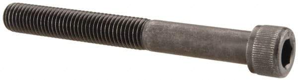Value Collection - 1/4-28 UNF Hex Socket Drive, Socket Cap Screw - Alloy Steel, Black Oxide Finish, Partially Threaded, 2-1/4" Length Under Head - Industrial Tool & Supply