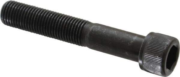 Value Collection - 3/8-24 UNF Hex Socket Drive, Socket Cap Screw - Alloy Steel, Black Oxide Finish, Partially Threaded, 2-1/4" Length Under Head - Industrial Tool & Supply