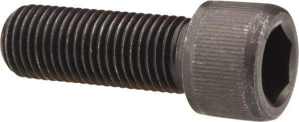 Value Collection - 7/16-20 UNF Hex Socket Drive, Socket Cap Screw - Alloy Steel, Black Oxide Finish, Fully Threaded, 1-1/4" Length Under Head - Industrial Tool & Supply