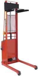 Wesco Industrial Products - 1,500 Lb Capacity, 90" Lift Height, Battery Operated Lift - 5-3/4" Lowered Height, 18" Load Center, 36" Overall Width - Industrial Tool & Supply