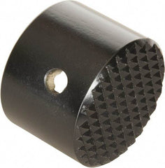 Enerpac - 1-1/4 - 11-1/2 Thread, Hydraulic Cylinder Serrated Saddle - 1-1/2" Diam, 5 Ton Capacity, 2" OAL - Industrial Tool & Supply