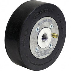 Dynabrade - 5" Wheel OD, 1-1/2" Wheel Width, 4,500 RPM, Aluminum, Pneumatic Wheel with Hub - 15-1/2" Long x 1-1/2" Wide, 5/8" Wheel Arbor Hole, For Use with 13214 & 13523 Dynastraight Air-Powered Abrasive Finishing Tools - Industrial Tool & Supply