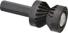 Greenlee - 13/16" Cut Diam, 3/8" Shank Diam, Cylinder Head Double Cut Burr - Flat End, 1/2" LOC, 1-3/8" OAL - Industrial Tool & Supply