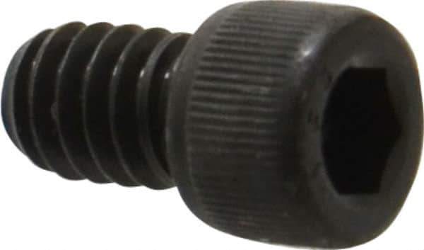 Value Collection - 1/4-20 UNC Hex Socket Drive, Socket Cap Screw - Alloy Steel, Black Oxide Finish, Fully Threaded, 3/8" Length Under Head - Industrial Tool & Supply