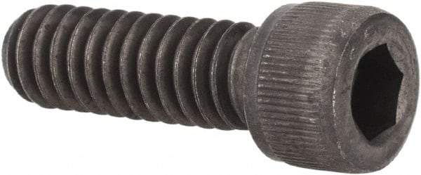 Value Collection - 1/4-20 UNC Hex Socket Drive, Socket Cap Screw - Alloy Steel, Black Oxide Finish, Fully Threaded, 3/4" Length Under Head - Industrial Tool & Supply